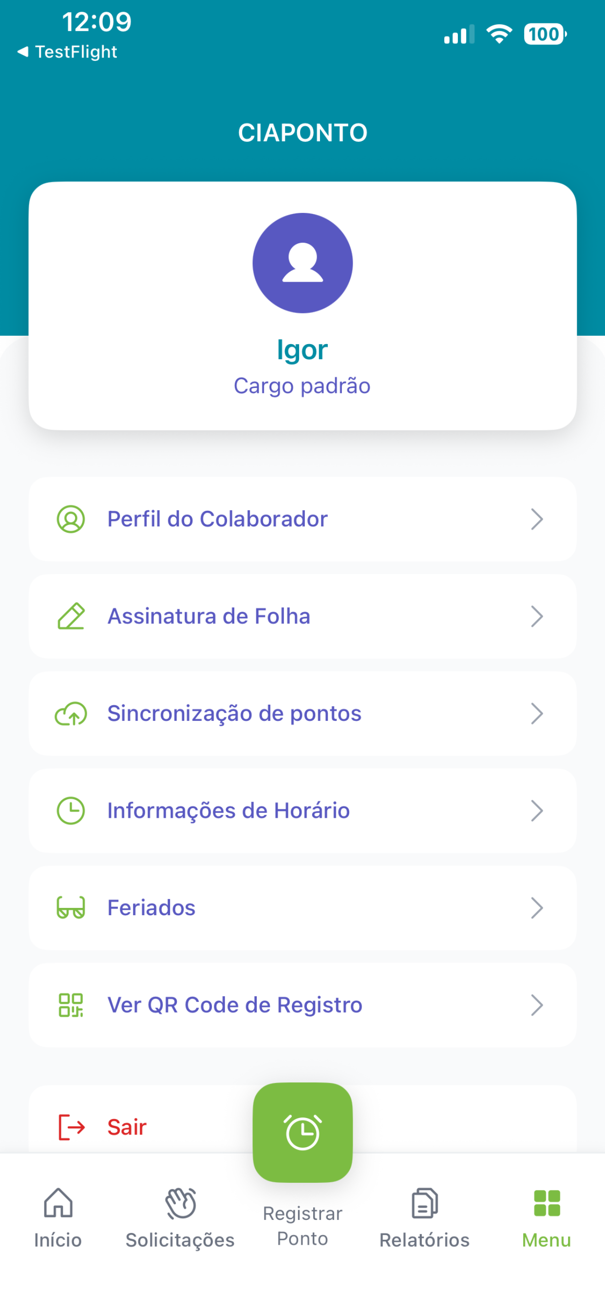 CiaPonto - Colaborador