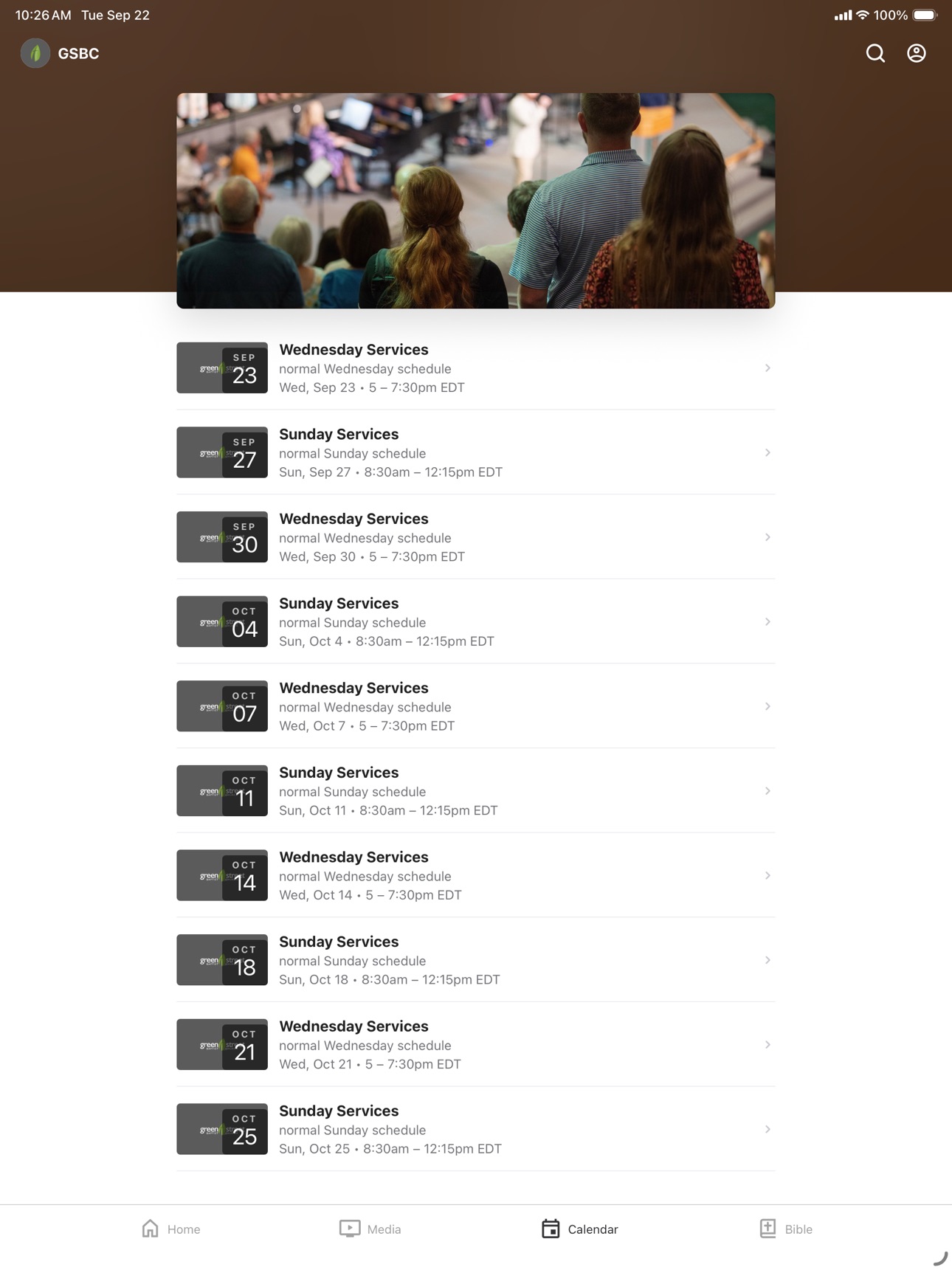 Screenshot 6 of Green Street Baptist NC
