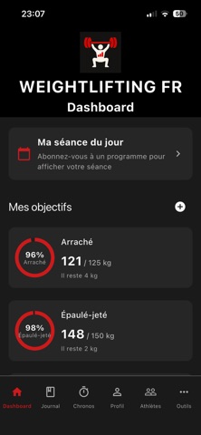 Weightlifting FR iPhone screenshot