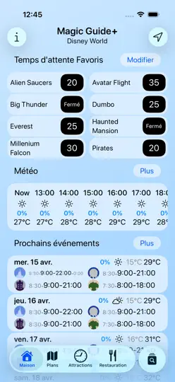 Capture d'écran de Magic Guide For Disney World sur iPhone 1