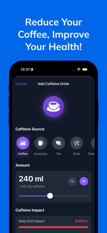 Decaf - Stop Caffeine & Coffee Screenshot 3 of 4