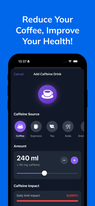 Decaf - Stop Caffeine & Coffee Screenshot 3 of 4