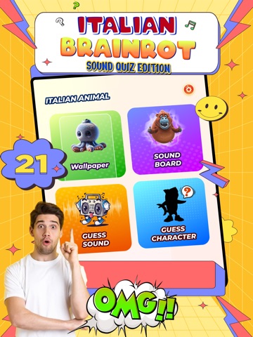 Brainrot Animals: Sound Quiz iPad screenshot