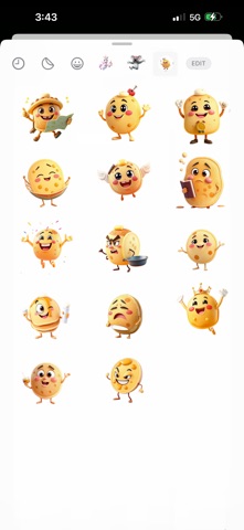 翻转煎饼贴纸 screenshot