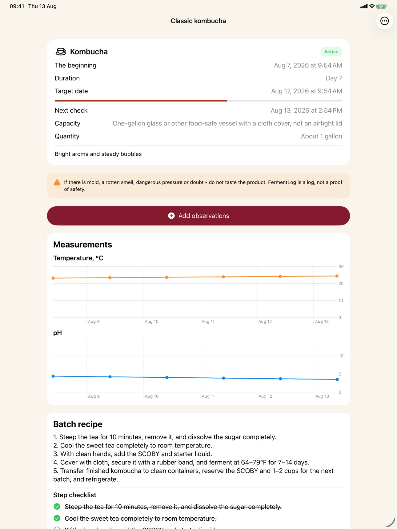 Screenshot 10 of FermentLog: Fermentation Log