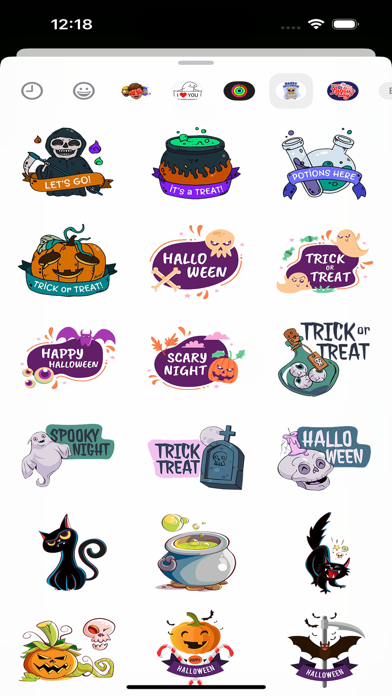 Screenshot #2 pour Halloween Scary Stickers Set