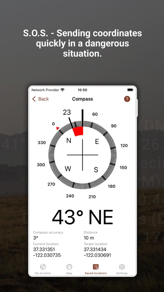 #7. My GPS Coordinates Lite (iOS) By: MYSTIC MOBILE APPS LLC