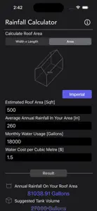 Rainfall Calculator screenshot #6 for iPhone