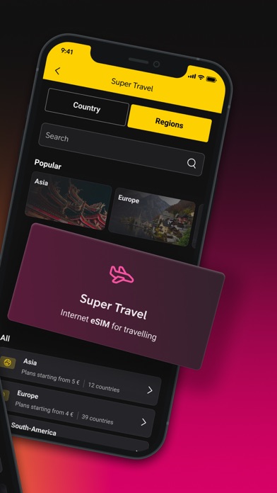 Super Kõnekaart ja Travel eSIM screenshot