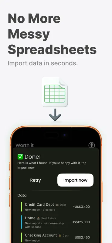 Net Worth Tracker - Worth it screenshot 2 of 6