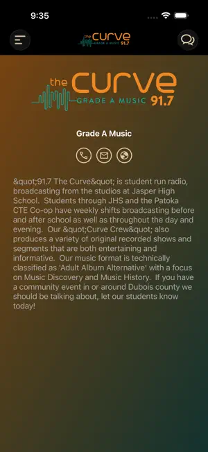 91.7 The Curve - WJPR screenshot 3