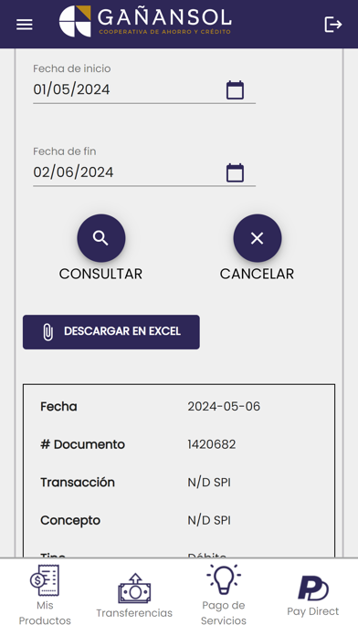 Gañansol Móvil Screenshot