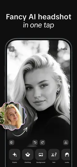 GIO: AI Headshot Generator Pro iPhone Ekran Görüntüsü 6