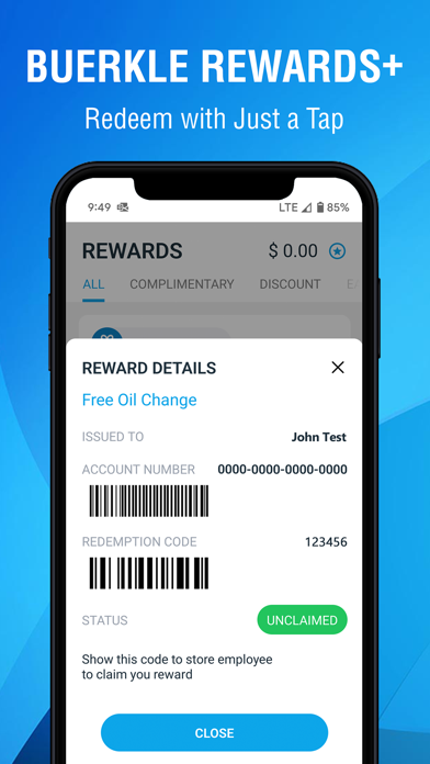 Buerkle Rewards Screenshot