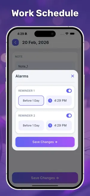 Easy Work Shift Calendar screenshot 3