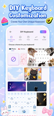 Stylish Keyboard Themes & Text iPhone screenshot