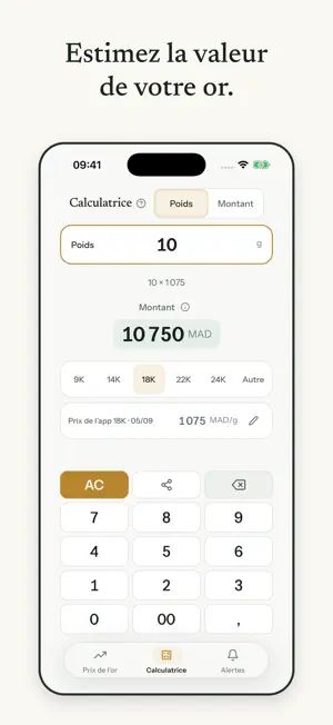 Prix de l'or au Maroc - 18k.ma screenshot 3