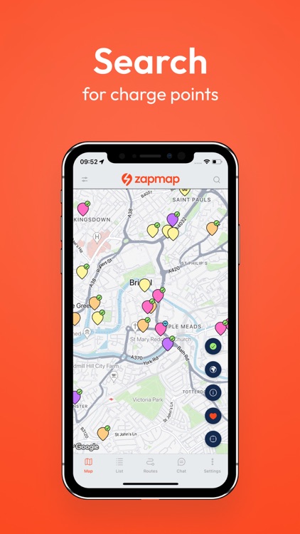 Zapmap: EV charging points map