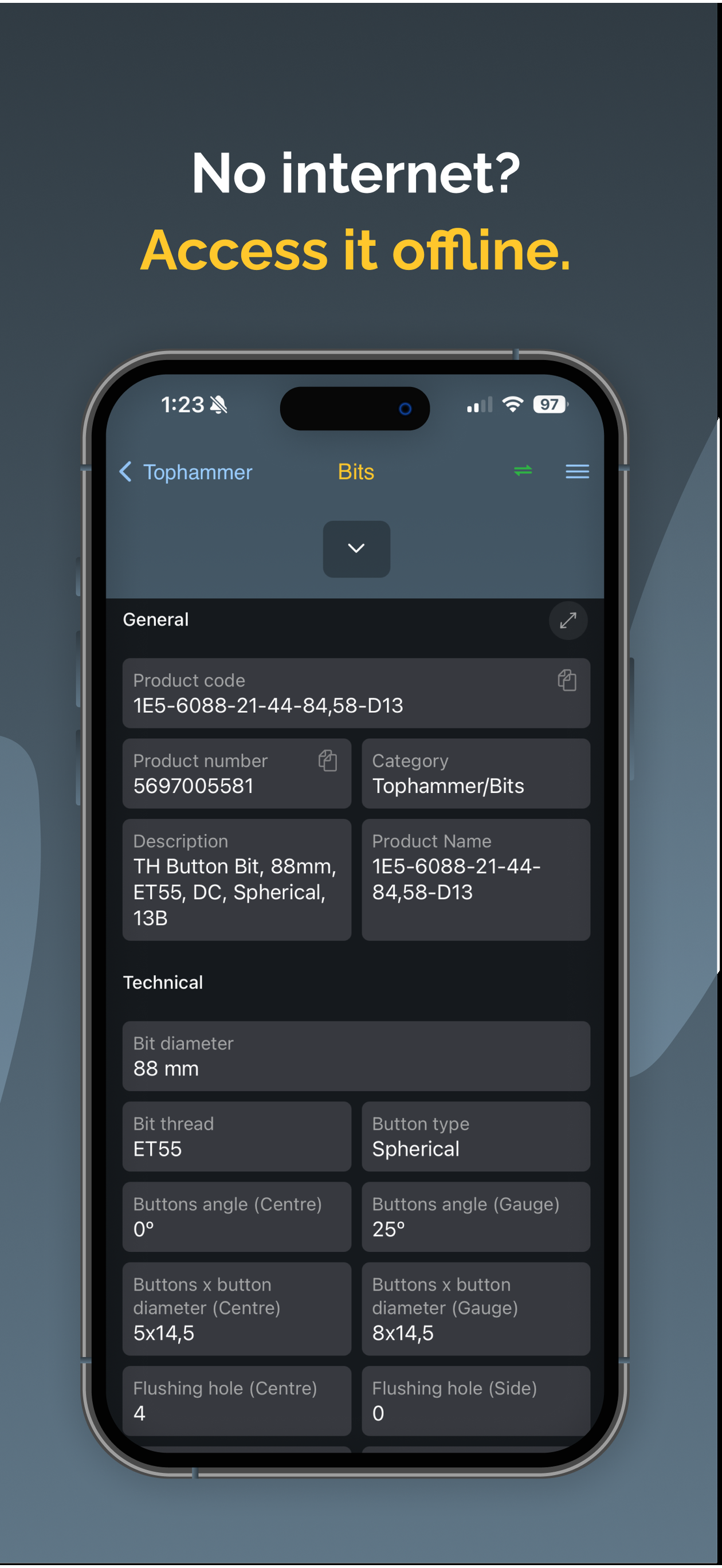 Epiroc Tool Selector screenshot 5
