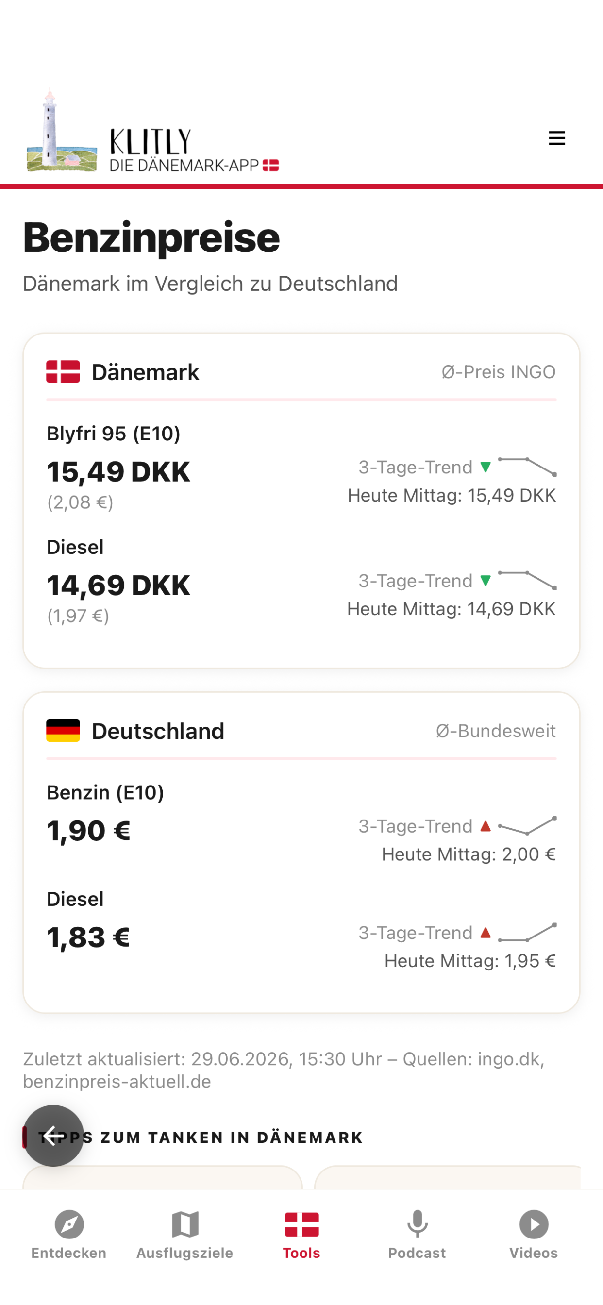 klitly - Die Dänemark-App screenshot 4