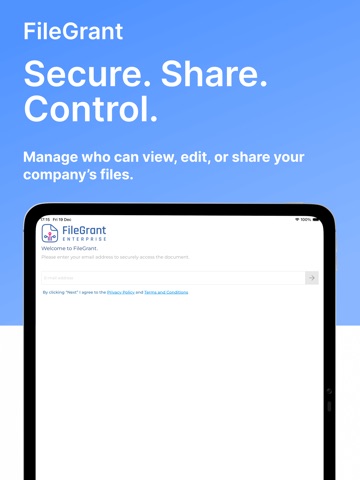 FileGrant iPad screenshot
