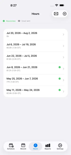 HourlyTimeTracker screenshot 3
