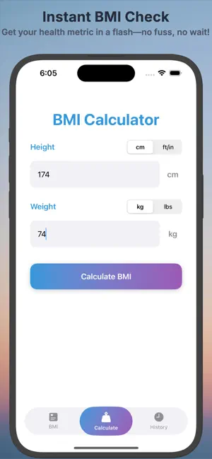BMI Simplify screenshot 1