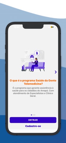 Saúde da Gente Telemedicina iPhone screenshot 1