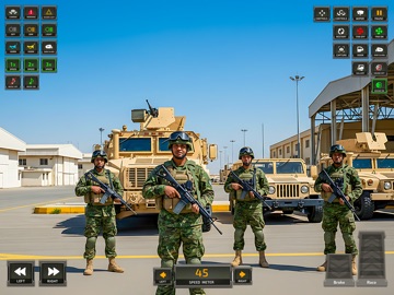 Millitary Cargo Truck Games