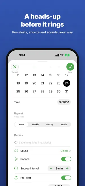 Toki - Date & Time Alarm screenshot 4