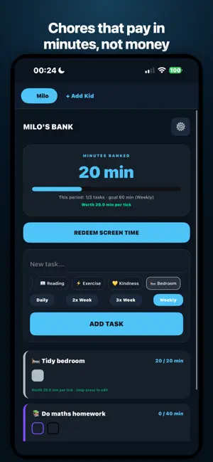 ScreenTimeBanker screenshot 1