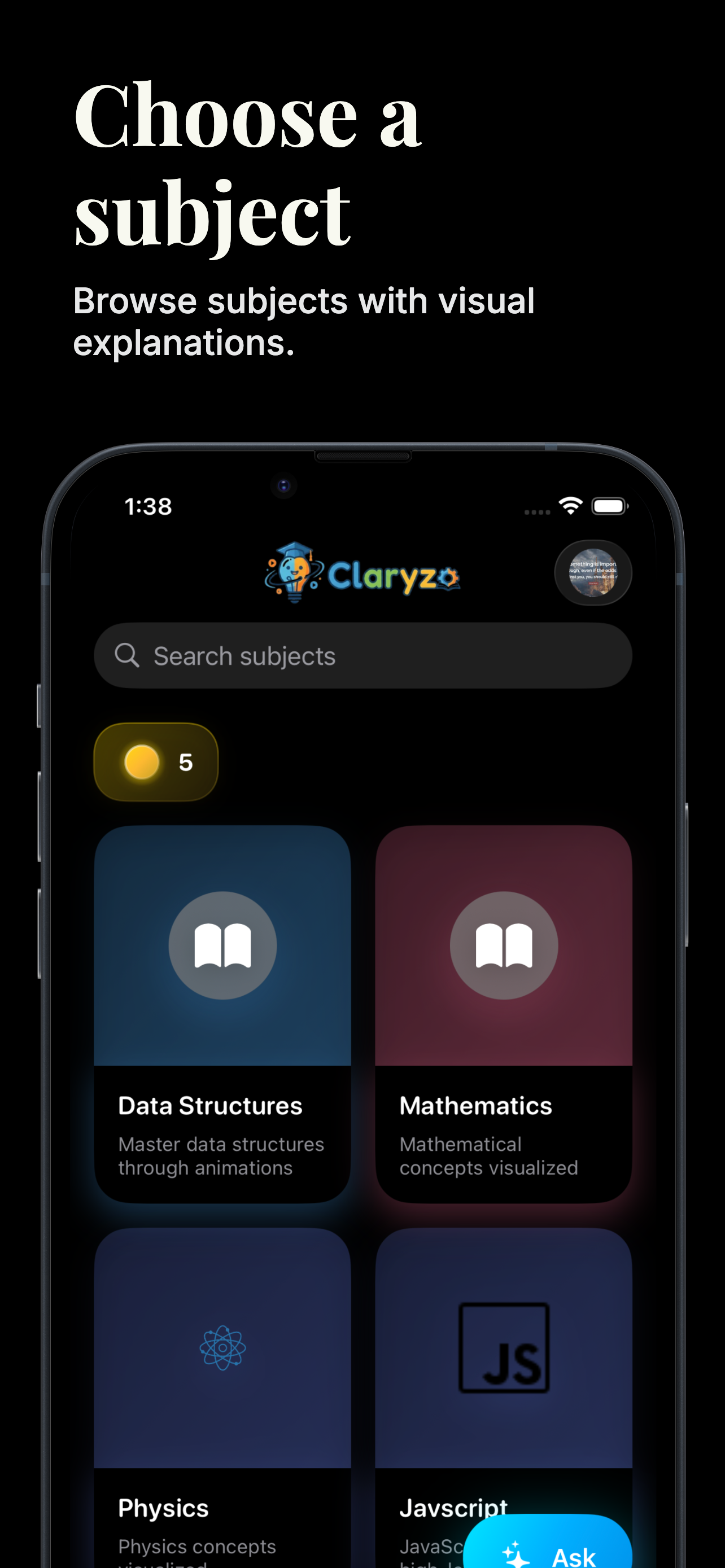 Claryzo: Ask. Animate. Learn