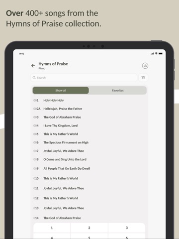 Psallo iPad screenshot
