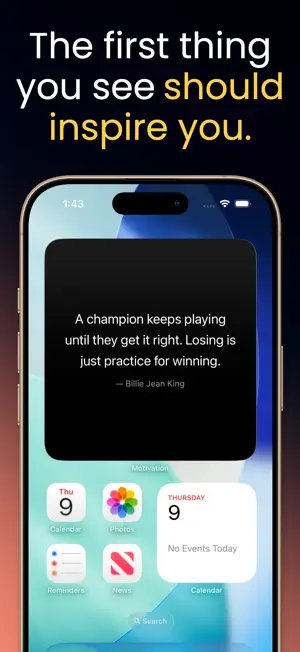 Motivational Widget - Quotes screenshot 1