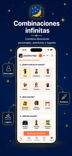 Captura de pantalla de Cuentolino en iPhone 4