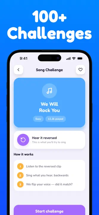 Reverse Challenge・Singing Game screenshot 4