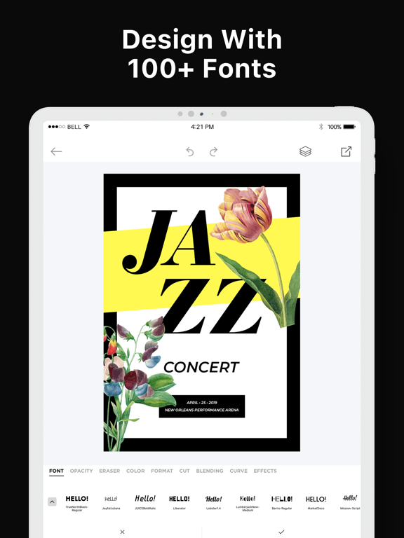 Poster Maker + Flyer Creator iPad screenshot 6 - Graphics & Design app