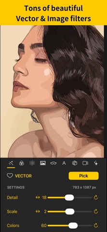 SDFX - Paint & Cartoon Filters iPhone screenshot