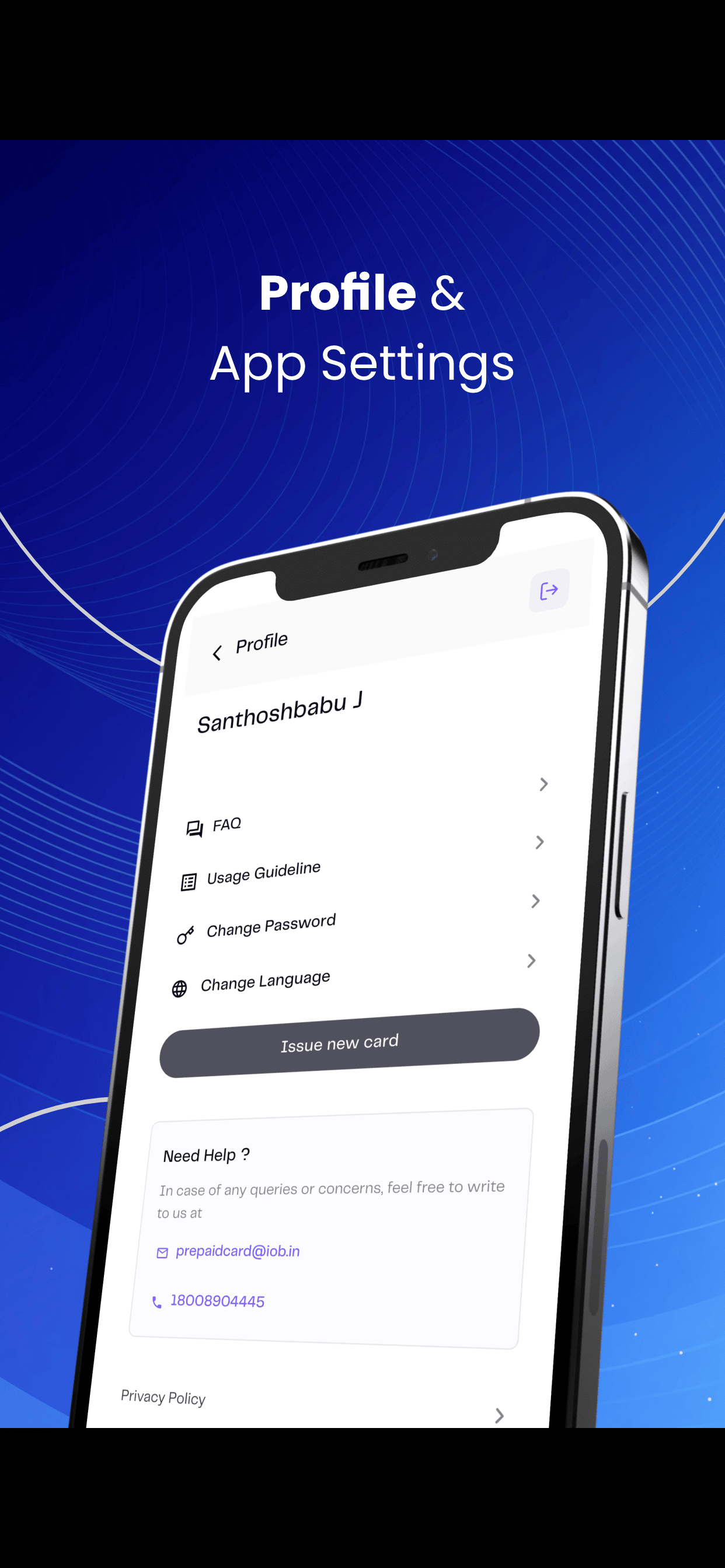 IOB NCMC Prepaid & Gift Card screenshot 3
