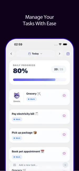 Ommio: Tasks, Habits & Focus screenshot 1