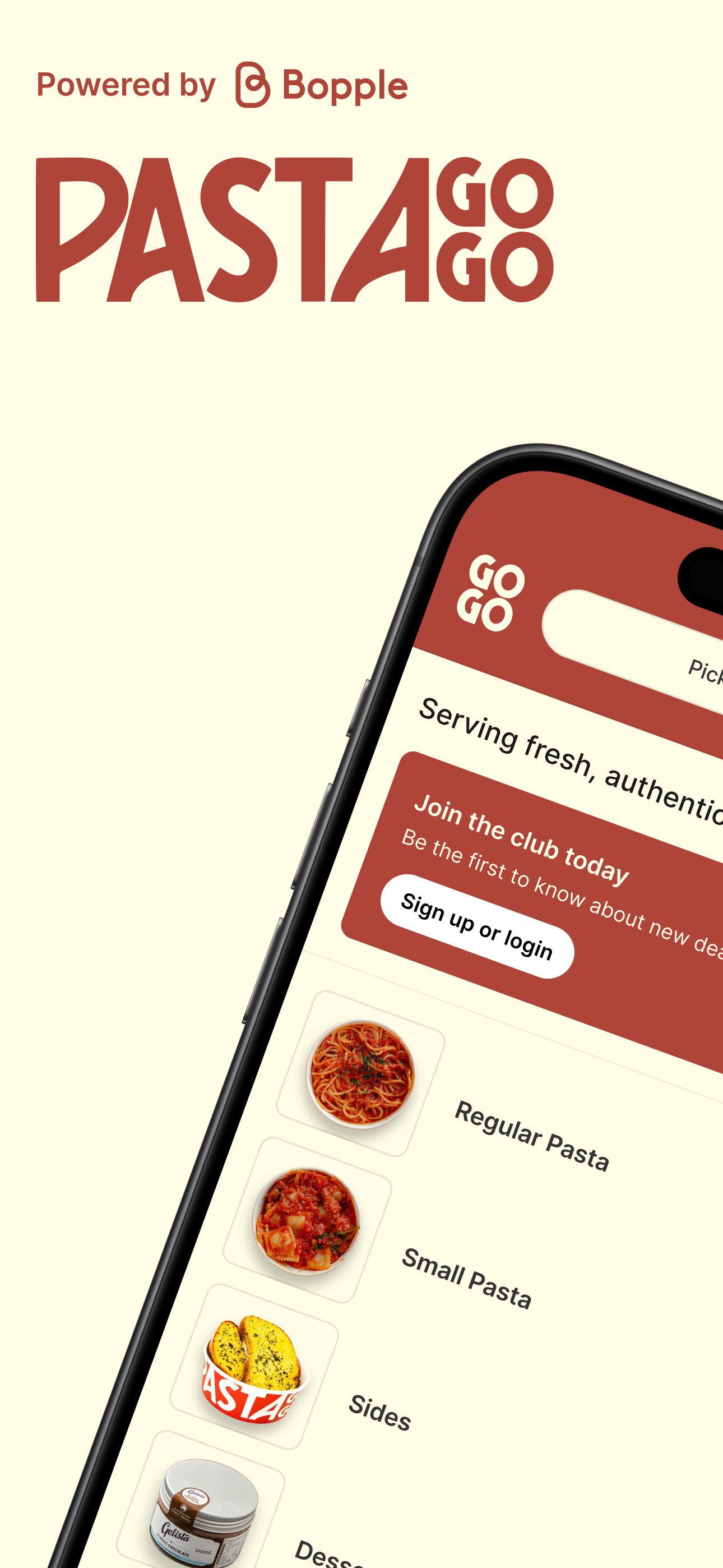 Pasta Go Go App