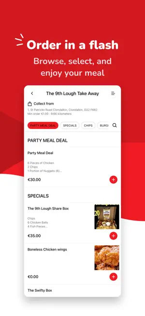 The 9th Lough Take Away App screenshot 1