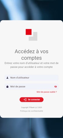 TFBank Mobile iPhone screenshot