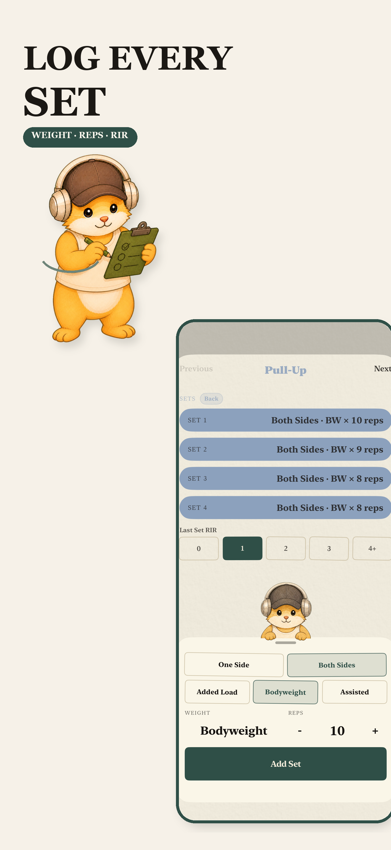 Today's Training: Workout Log screenshot 2