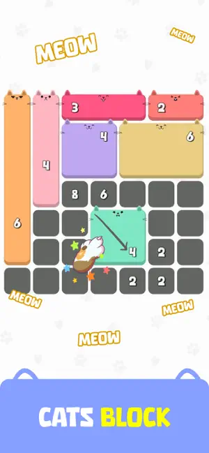 Cats Block Puzzle: Shikaku screenshot 1