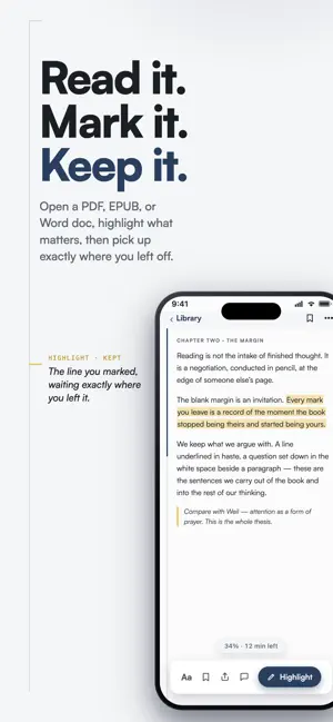 Margina - Read & Highlight screenshot 1