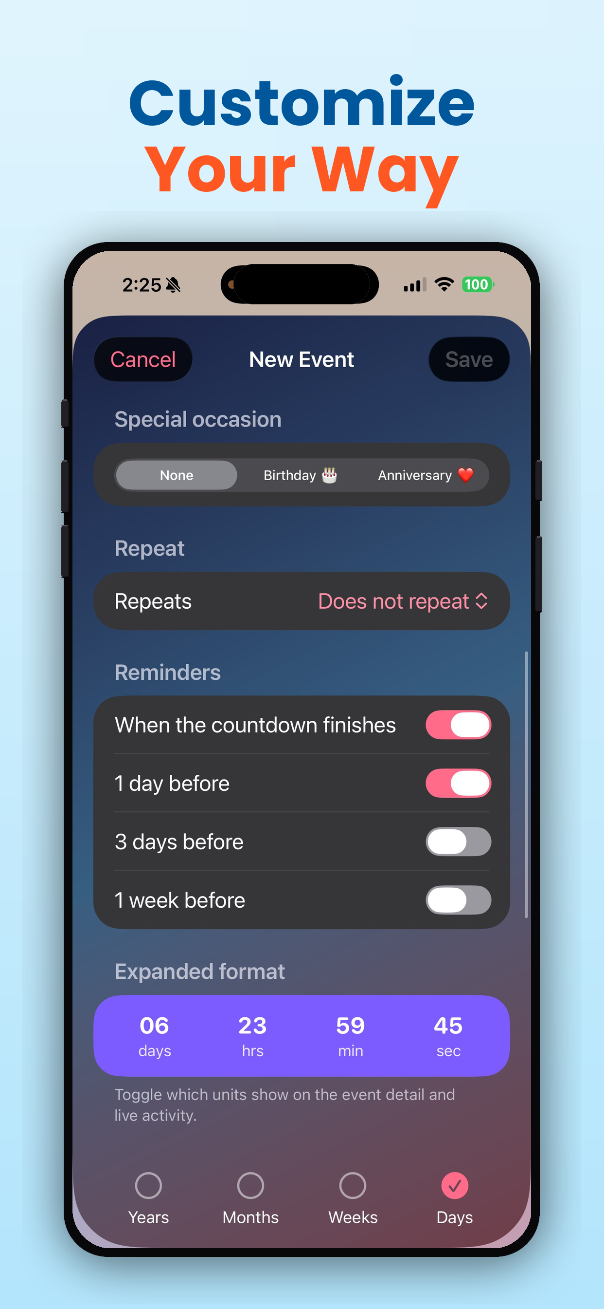 Pro Countdown screenshot 7