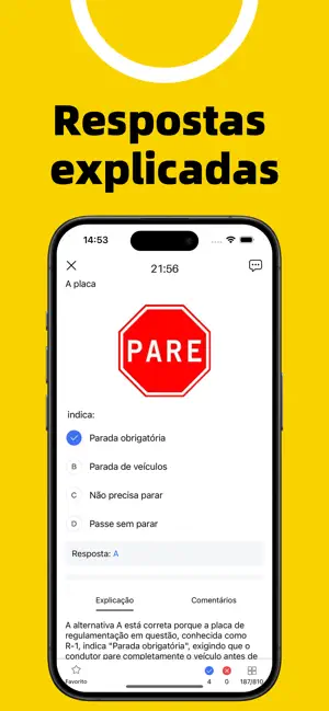 Simulado Detran CNH Prova 2026 iPhone screenshot 2