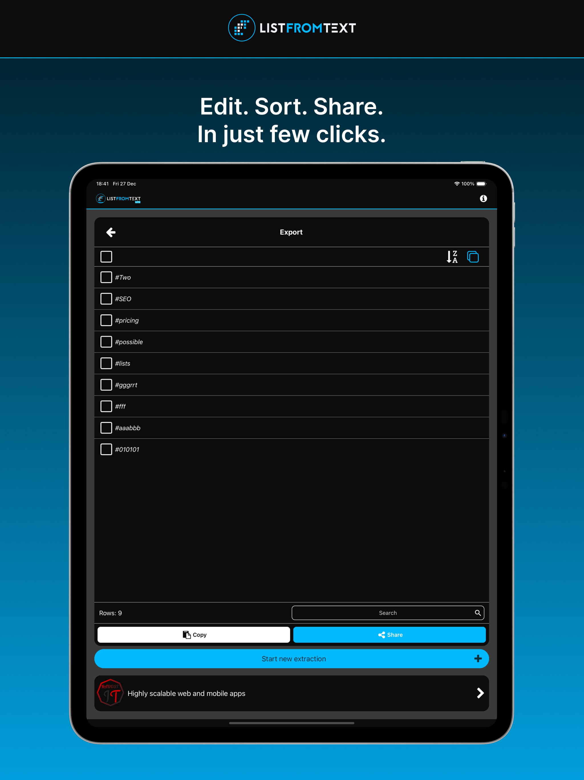 ListFromText Lite