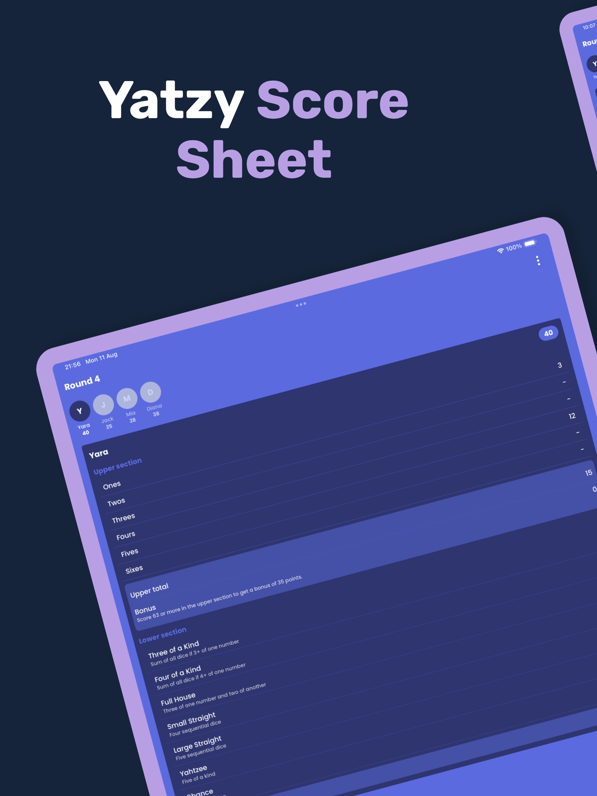 Dicey Combos: Yatzy Scorecard screenshot 6